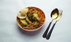 Ilustrasi lontong.