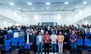 Program Data Unboxed @Campus bertajuk “Strengthening Indonesia’s AI Ecosystem: From Campus Innovation to National Impact” yang digelar di Auditorium Universitas Udayana, Bali, Jumat (10/4).
