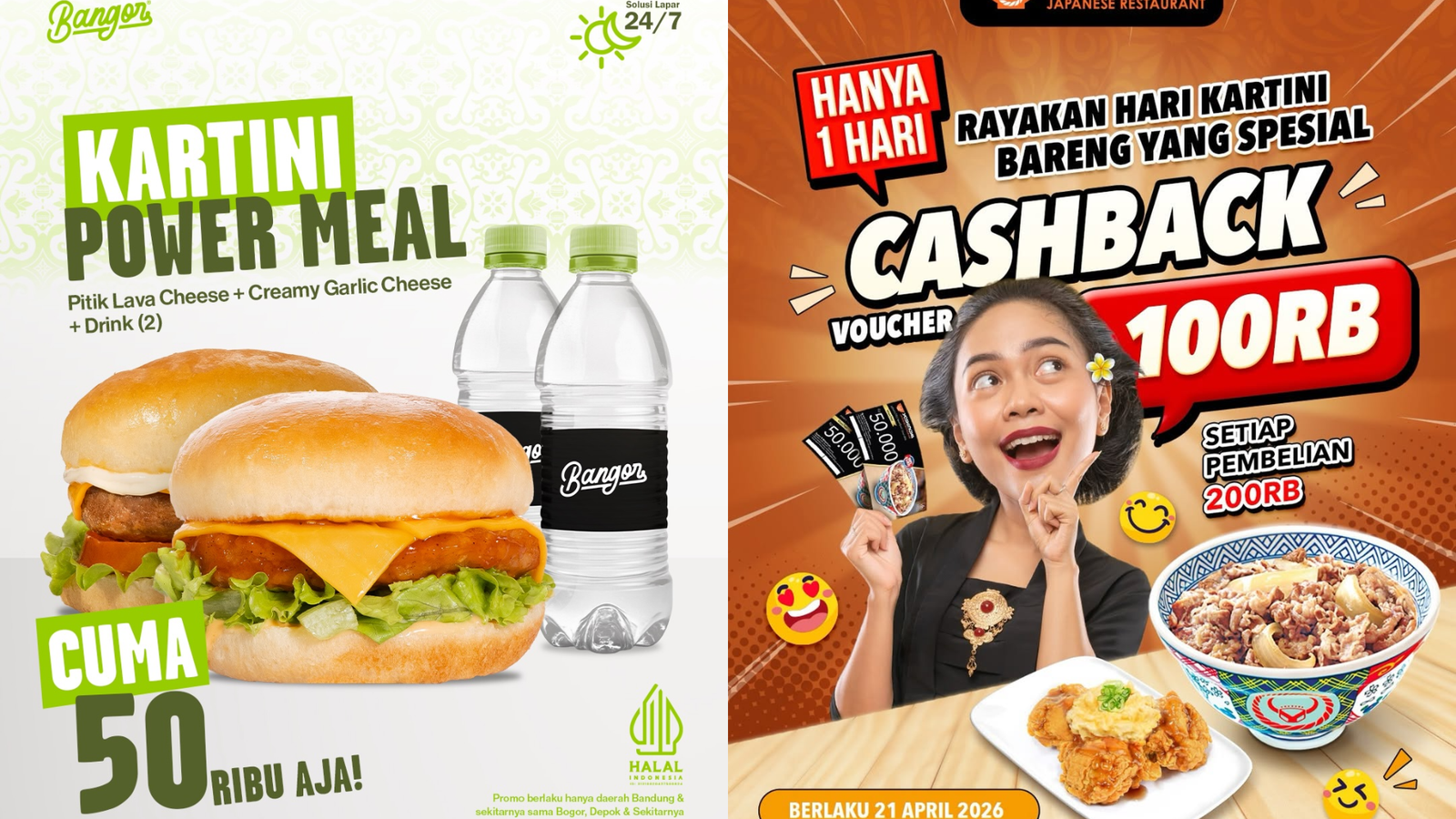 Promo makanan Hari Kartini 2026