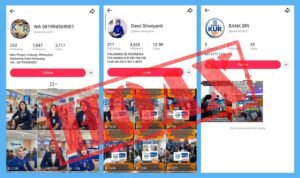 Tangkapan layar media sosial palsu BRI