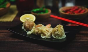 Ilustrasi dimsum ayam.