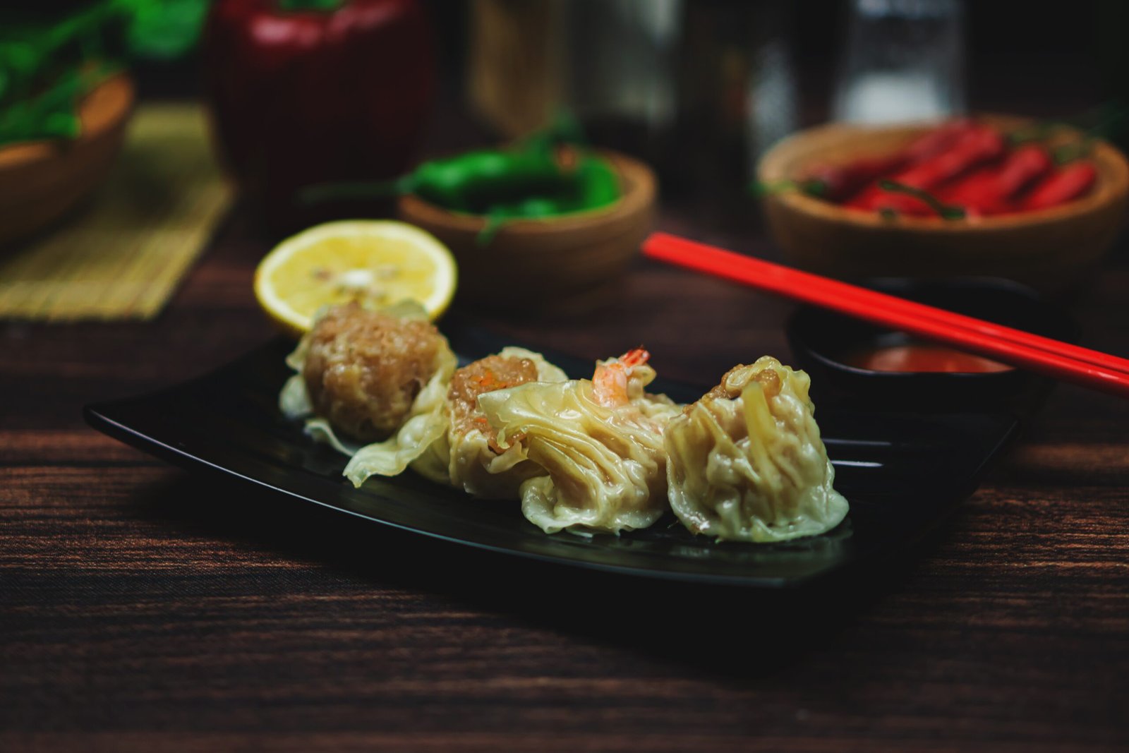 Ilustrasi dimsum ayam.