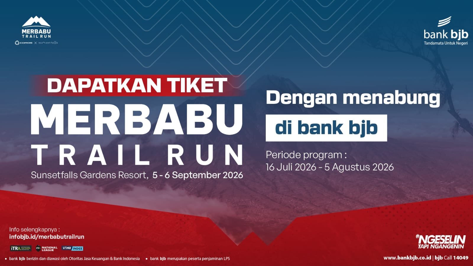 4. Kuota Terbatas, bank bjb Ajak Masyarakat Amankan Tiket Merbabu Trail Run Sejak Sekarang